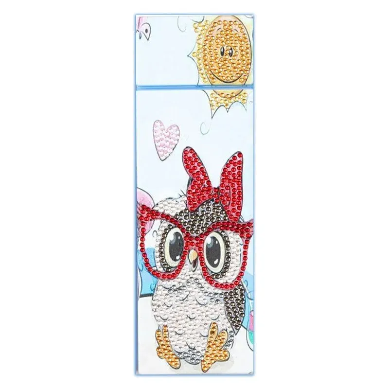 Figured'Art Uil diamond painting pennenhouder 21x7x3 cm glans