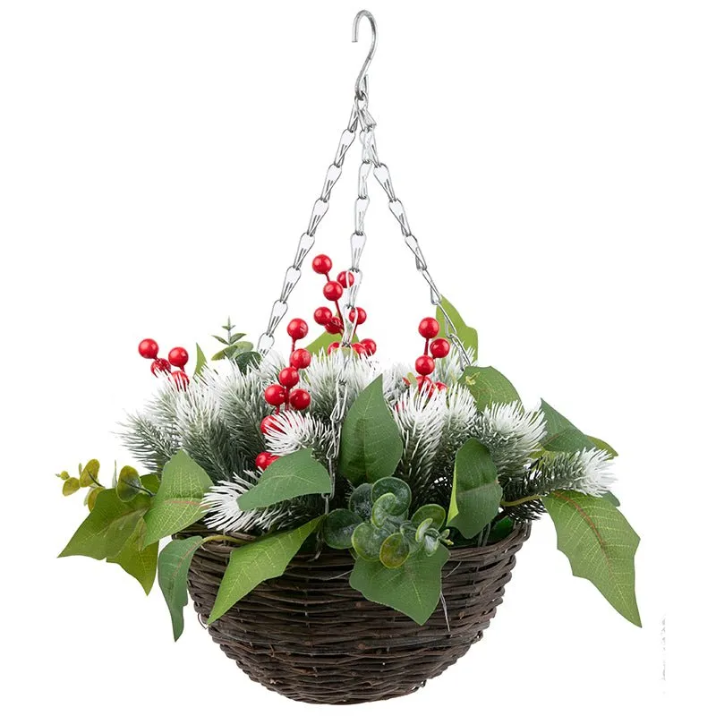 Craft Buddy Forever Flowerz hanging basket winter bloemstuk