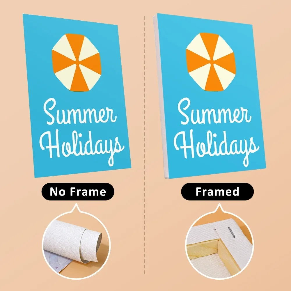 Figured'Art Mini schilderen op nummer Zomervakantie Posters 15x20cm 6st