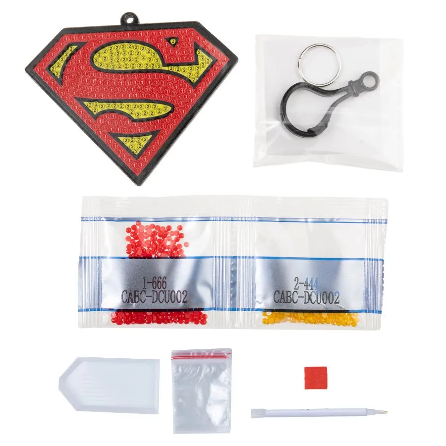 Craft Buddy Crystal Art Tashanger Superman 9x11cm diamond