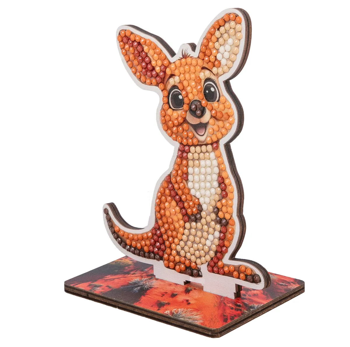 Craft Buddy Crystal Art Wildlife Buddies Kangaroo diamond painting
