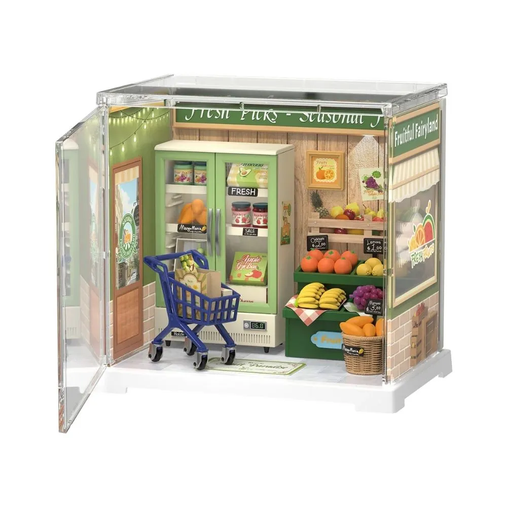 Figured'Art Natuurlijke energievruchten miniatuurhuisje 79-delig