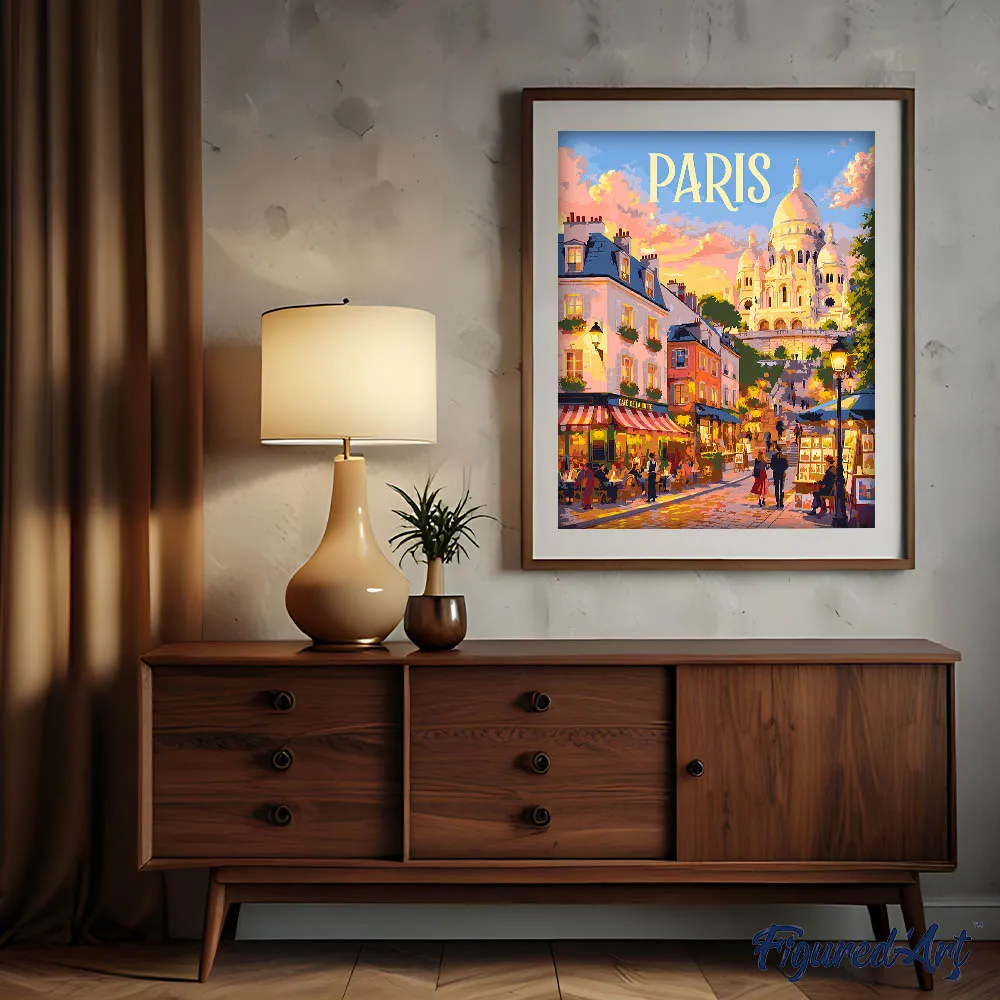 Figured'Art Sacré-Cœur Parijs schilderen op nummer 40x50 cm