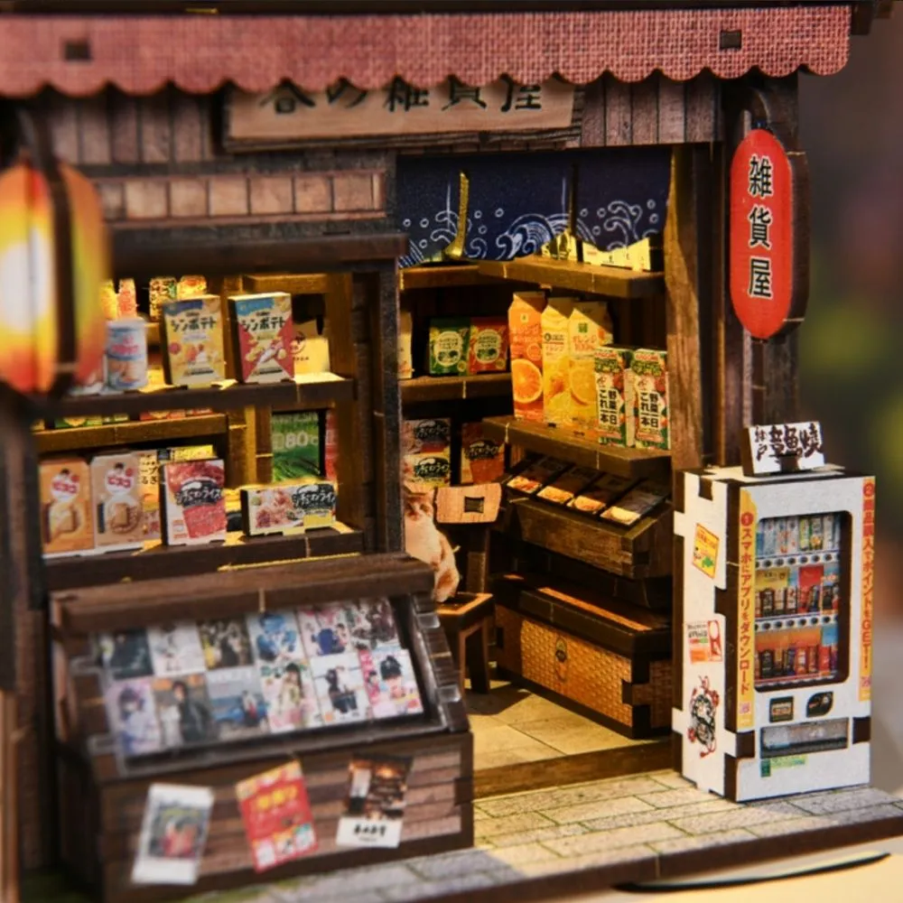 Figured'Art Miniatuurhuisjes De Shōwa-Winkel 3D Puzzel met LED