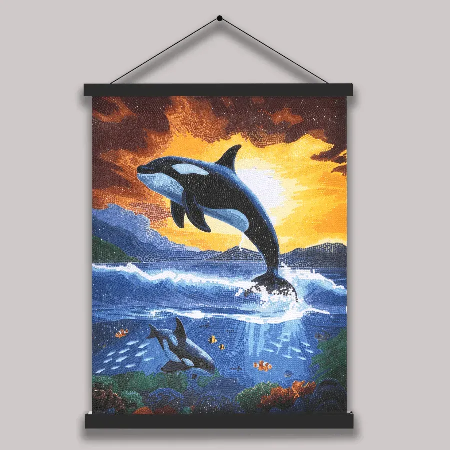 Craft Buddy Crystal Art Sunset Splash scroll 40x50cm orka