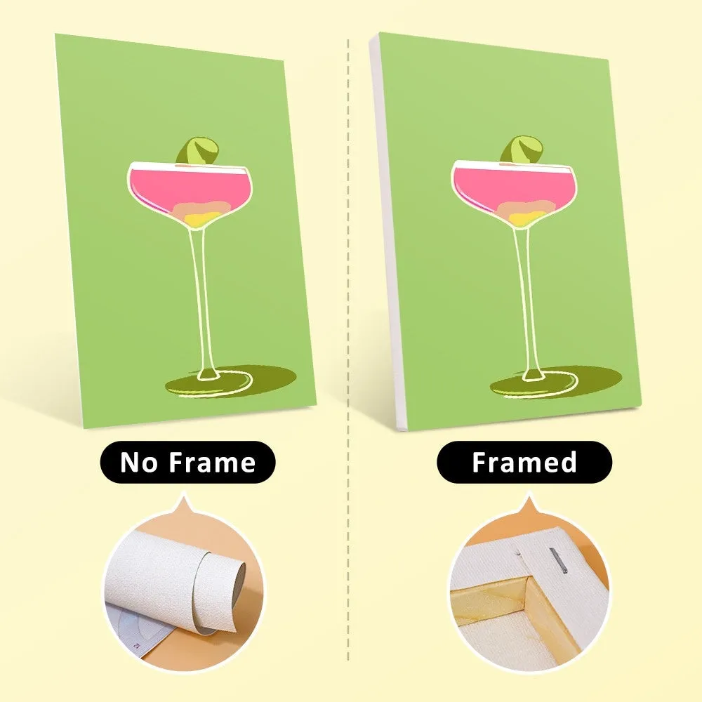 Figured'Art Stijlvolle Cocktailglazen mini schilderen op nummer 6 stuks