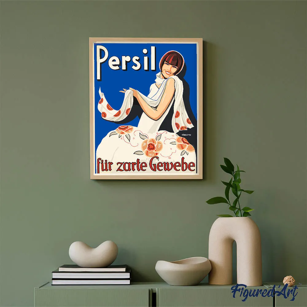 Figured'Art Persil Handschin schilderen op nummer 40x50 vintage