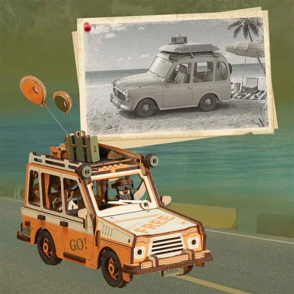 Figured'Art Road Tripper 3D puzzel 228 stukjes jeep