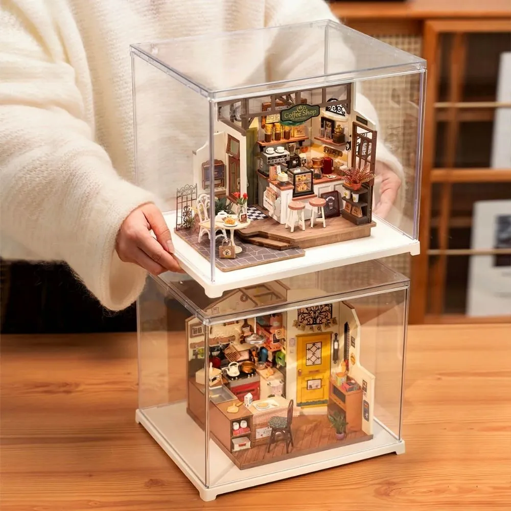 Figured'Art Displaydoos miniatuurhuisje 28,7 cm transparant