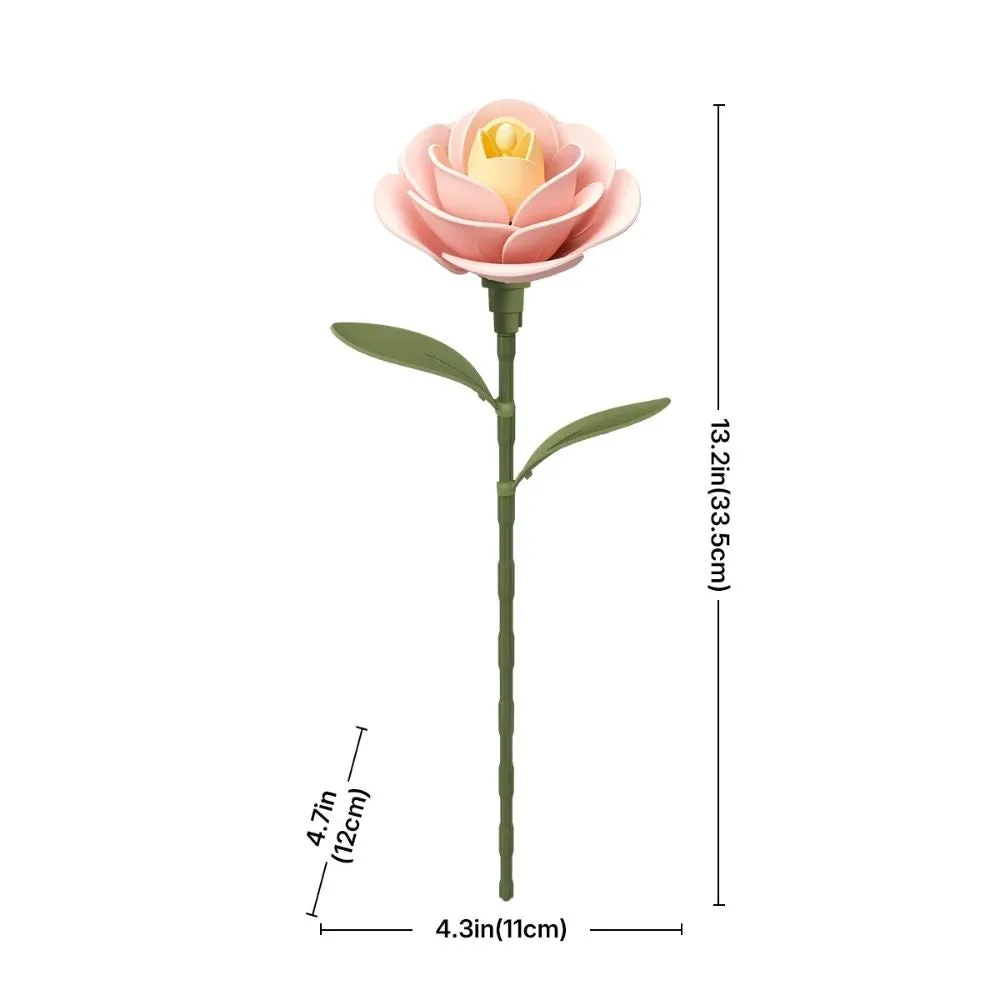 Figured'Art Lichtroze Camelia 3D Puzzel 38 Stukjes