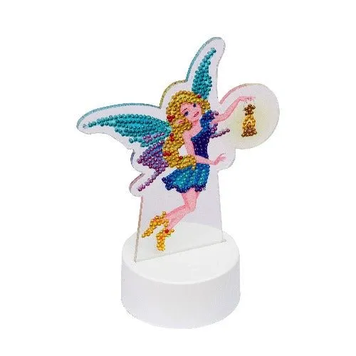 Craft Buddy Crystal Art Fairy with Lantern LED lamp 20 cm met USB