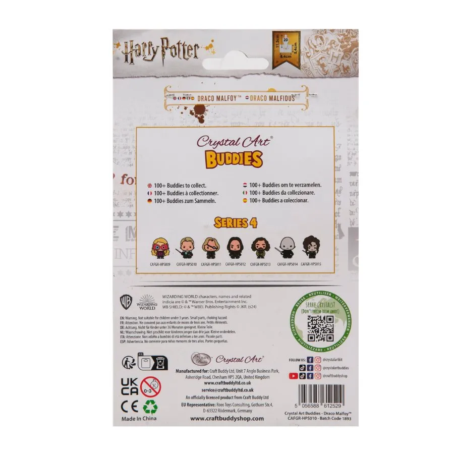 Craft Buddy Crystal Art Buddies Draco Malfoy figuur Series 4