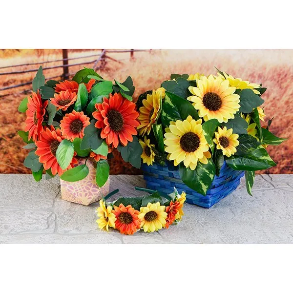 Craft Buddy Forever Flowerz Sunflowers bloemen set 120 stuks