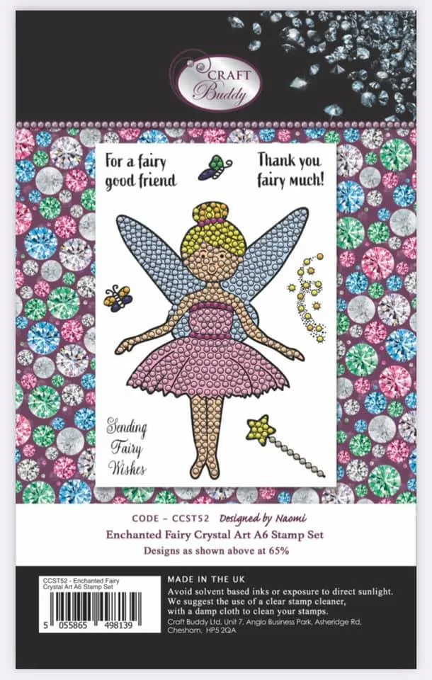 Craft Buddy Crystal Art Enchanted Fairy stempelset A6