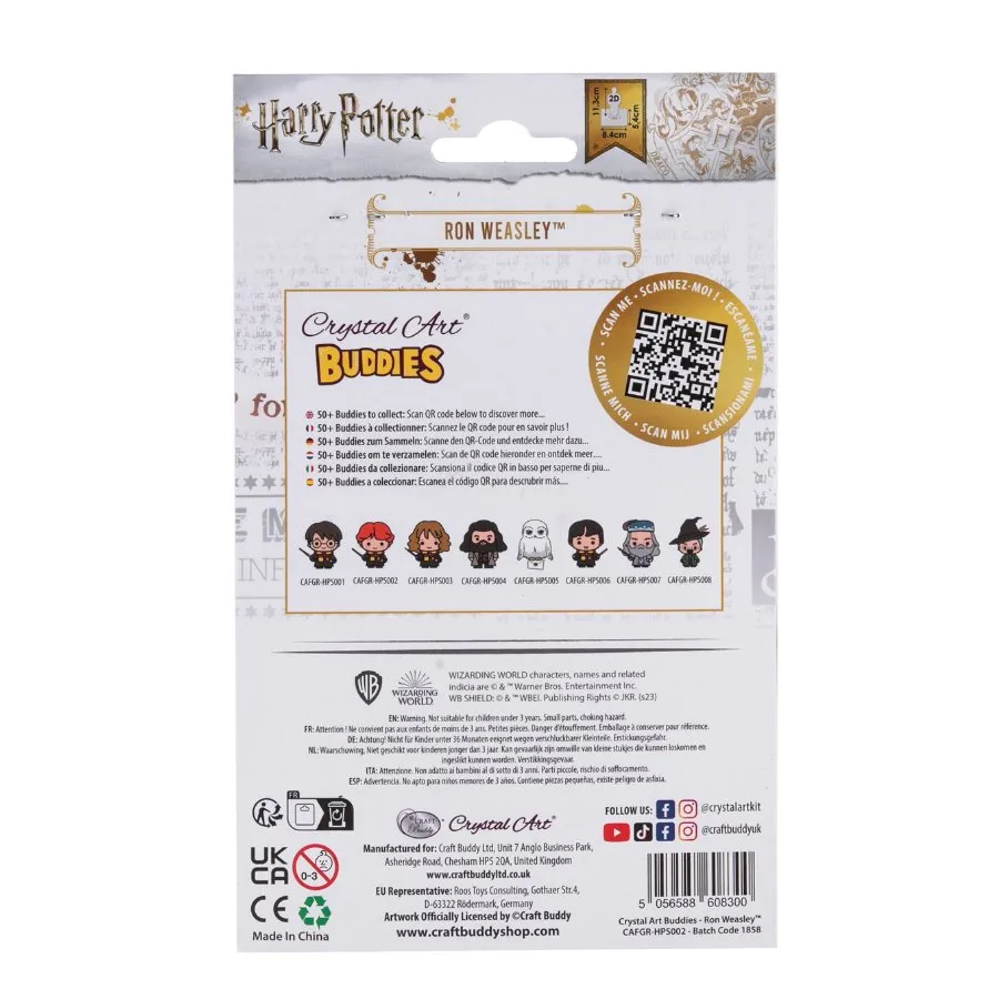 Craft Buddy Crystal Art Buddies Ron Weasley figuur Harry Potter 3