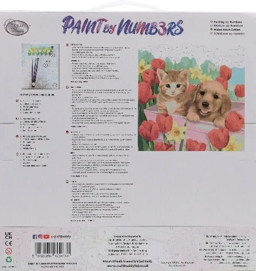 Craft Buddy Paint by Numbers Tulip Field canvas kit 30x30cm