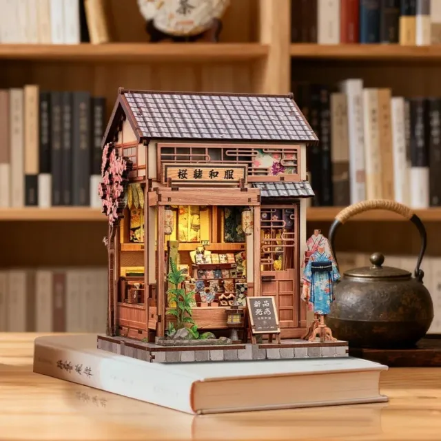 Figured'Art Zijdeatelier van Kyoto book nook bouwpakket 235 delen