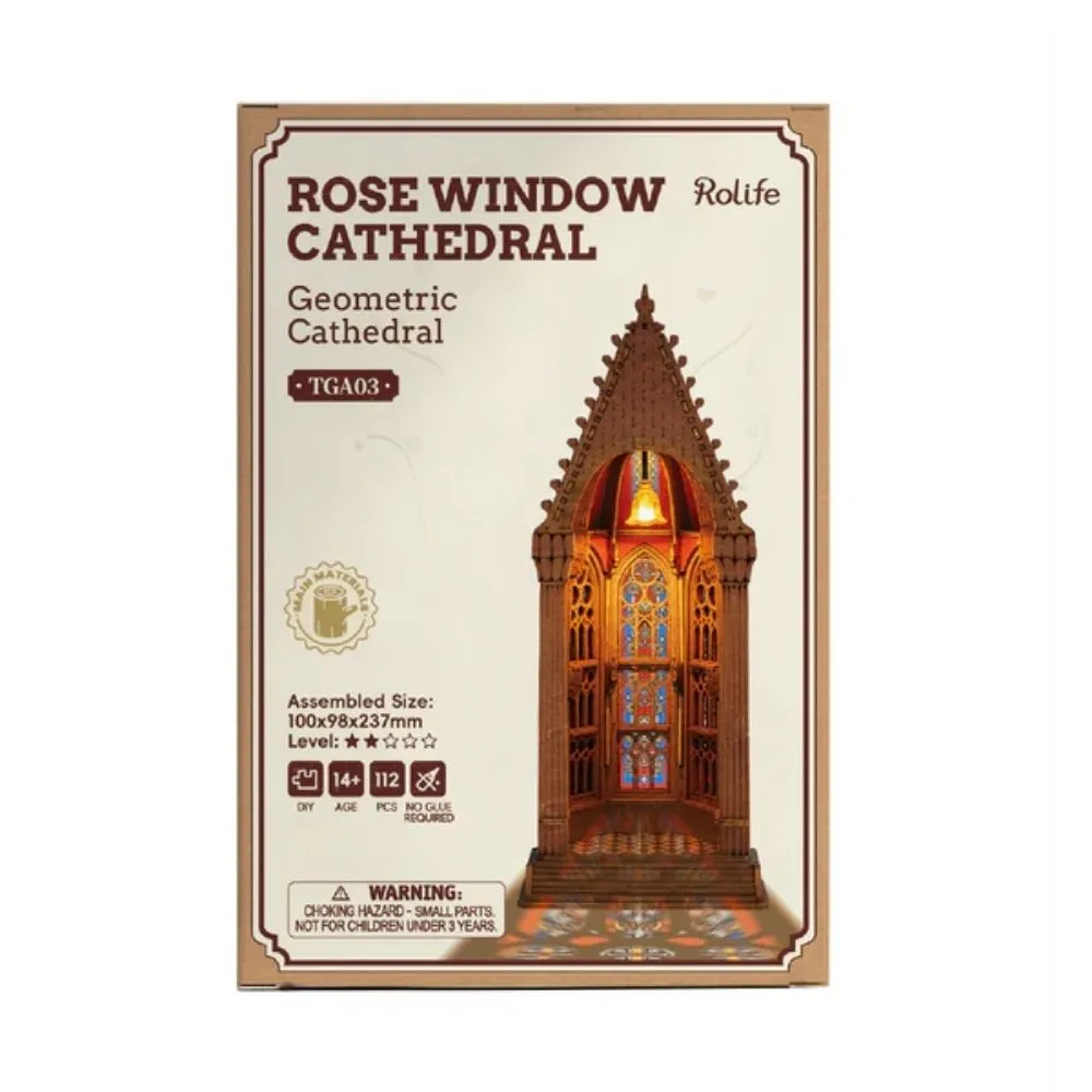 Figured'Art Geometrische Kathedraal 3D Puzzel 112 Stukken met LED