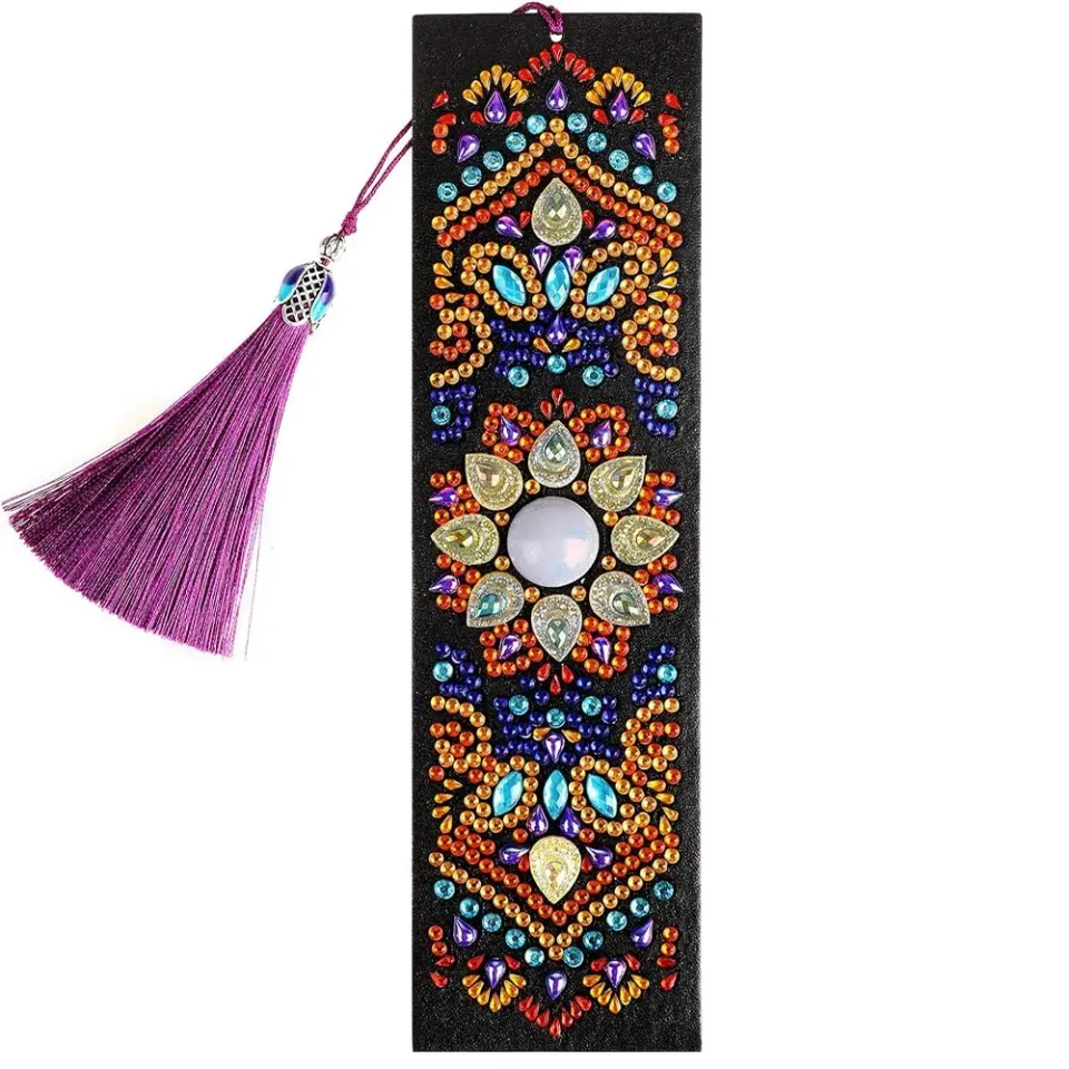 Figured'Art Mandala Bloemen boekenleggers diamond painting 21x6cm