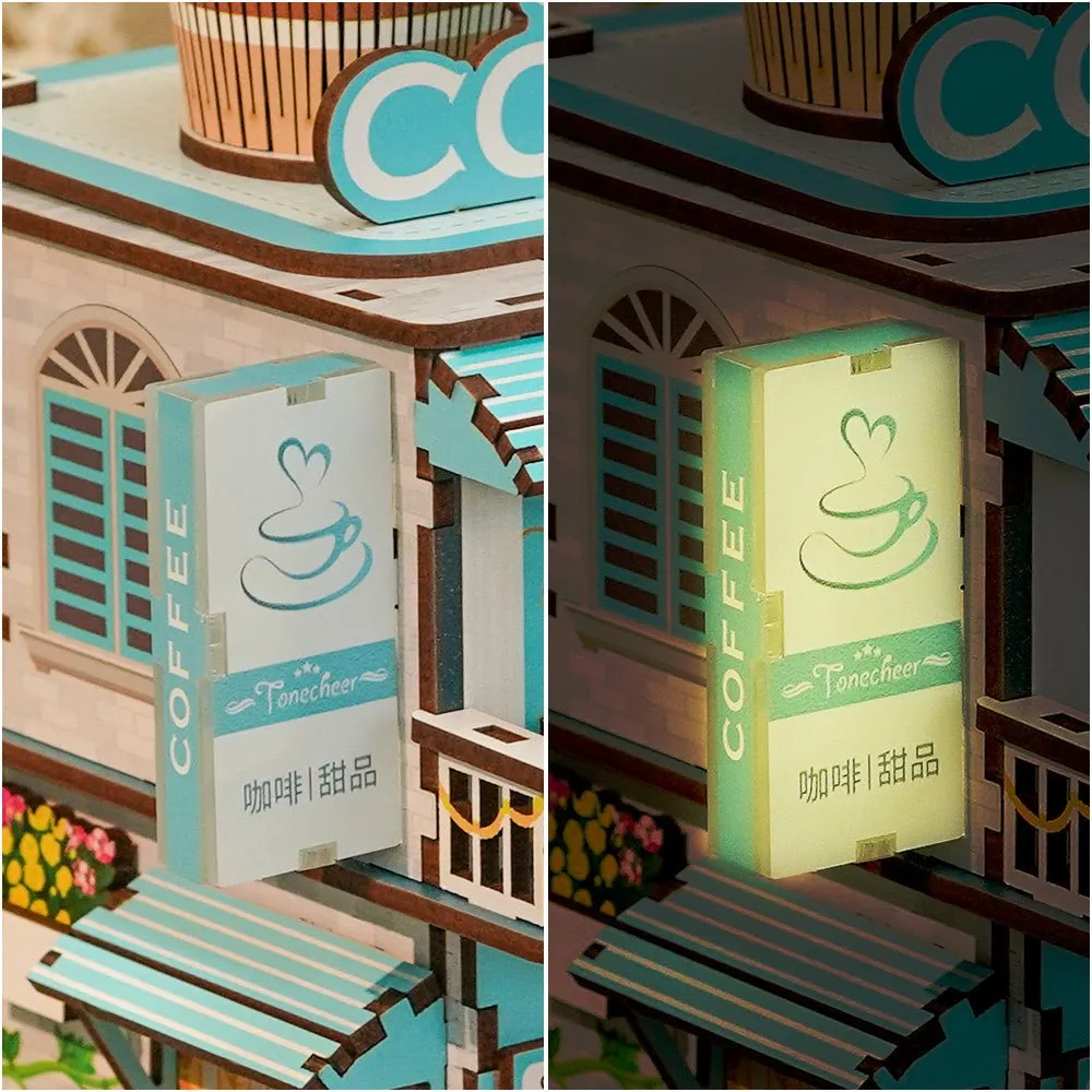 Figured'Art Cape Koffiewinkel miniatuurhuisje 24x15x14cm 159 delen