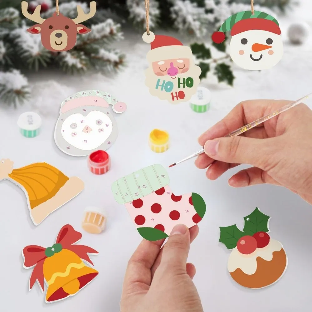 Figured'Art Rendier Kerstman Sokken kerstornamenten schilderen op nummer
