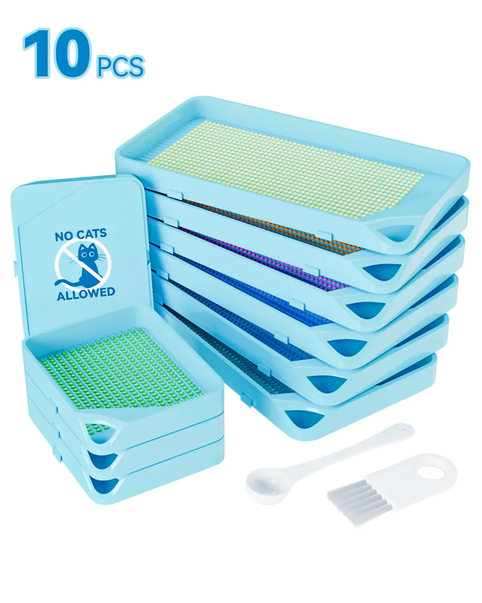 ARTDOT Diamond Painting Bakjes Blauw Groot met Kliksluiting