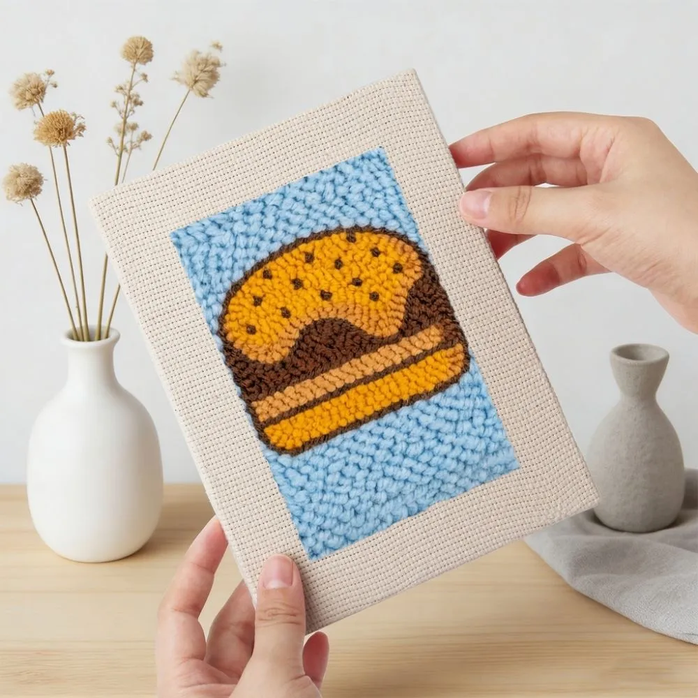 Figured'Art Foodie Favorieten punch needle set 4 stuks frames