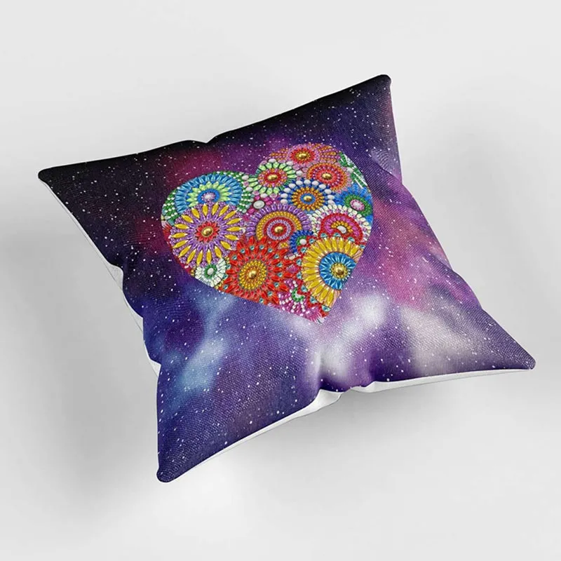 Figured'Art Mandala Hart diamond painting kussenhoes 30x30cm