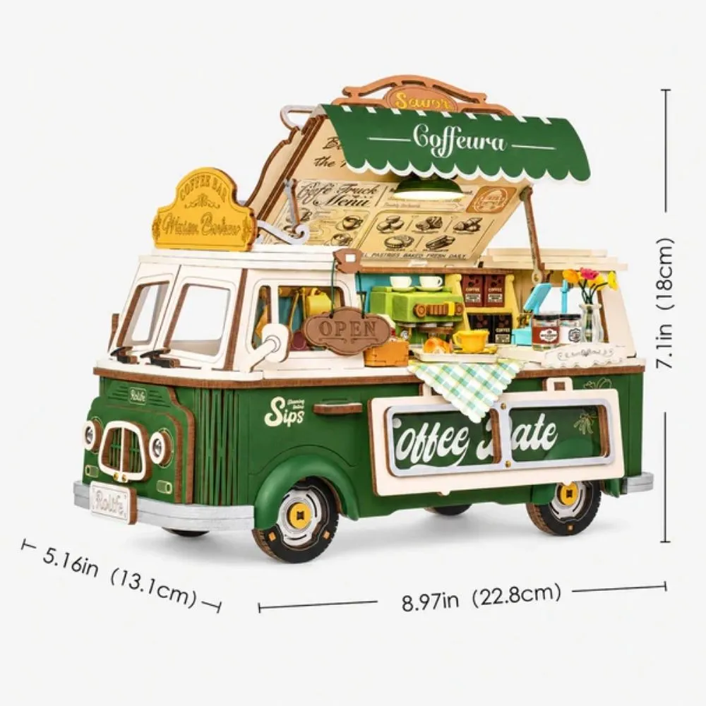 Figured'Art Leo’s Koffiewagen 3D Puzzel 189 Stukjes