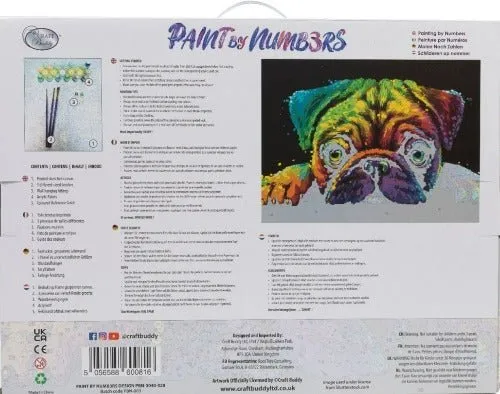 Craft Buddy Paint by Numb3rs Pup's Dream schilderen op nummer 30x40cm