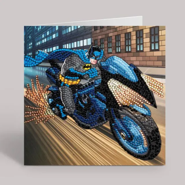 Craft Buddy Crystal Art DC Batman wenskaart 18x18 cm