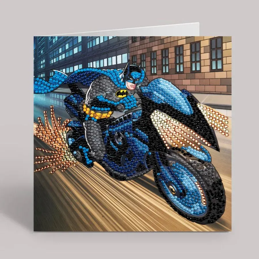 Craft Buddy Crystal Art DC Batman wenskaart 18x18 cm