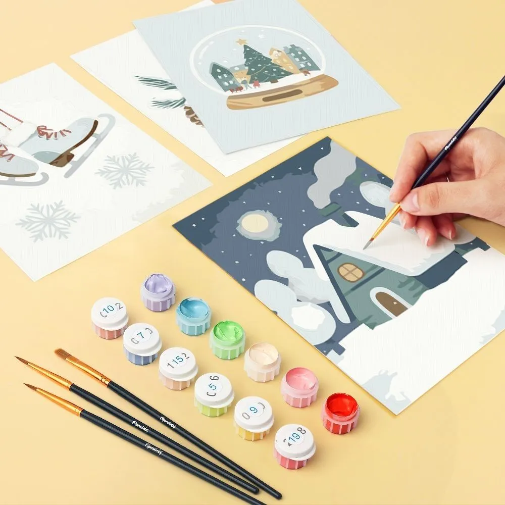 Figured'Art Winter Hygge mini schilderen op nummer 6x 15x20