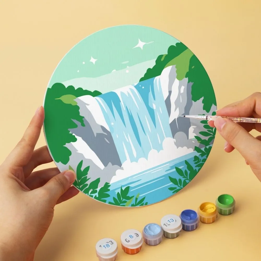 Figured'Art Mini Serie Dromerige landschappen 2 schilderen op nummer Ø20cm