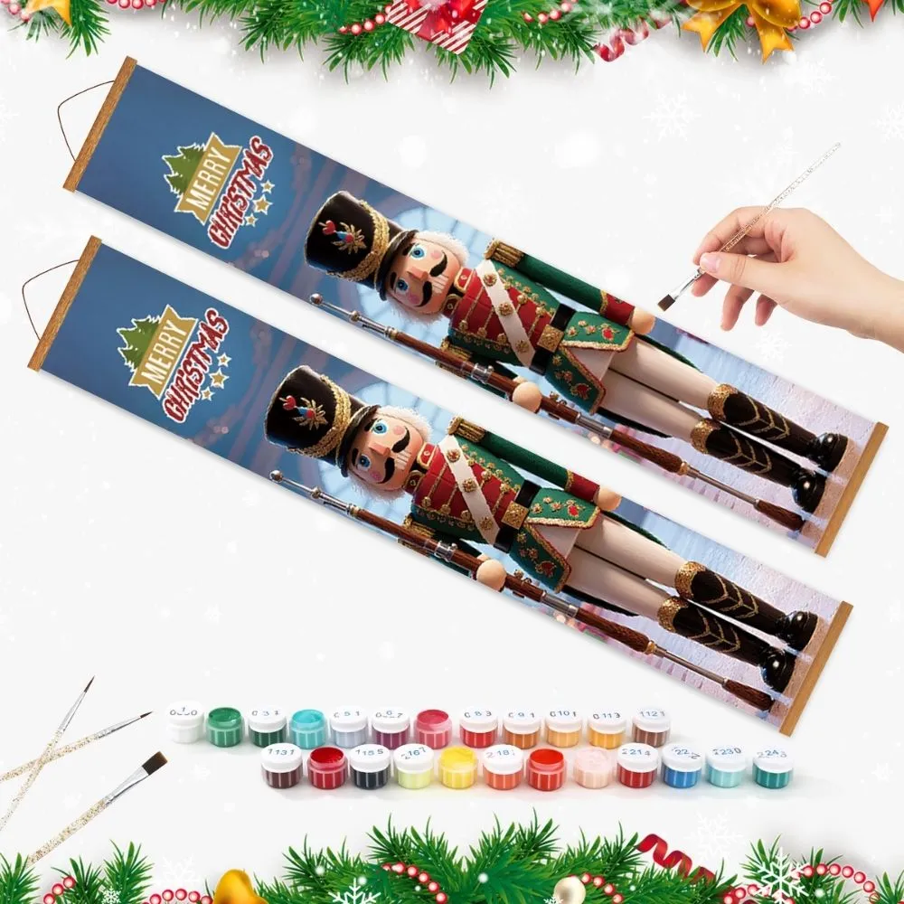 Figured'Art Kerstballet deur banner schilderen op nummer 20x120 cm