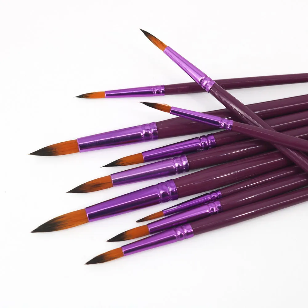 Figured'Art Premium kunstenaarskwasten set van 12 nylon