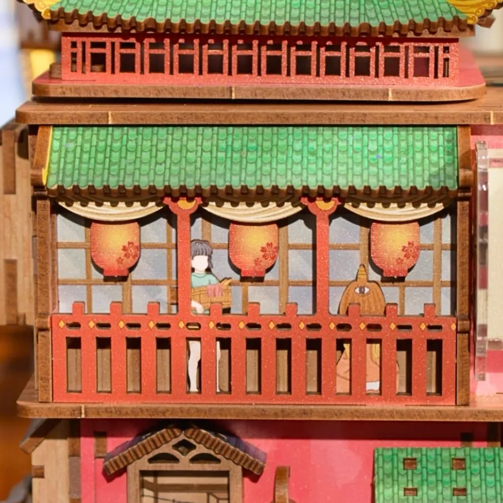 Figured'Art De Onsen-Saga 3D puzzel hout 383 stukjes met LED