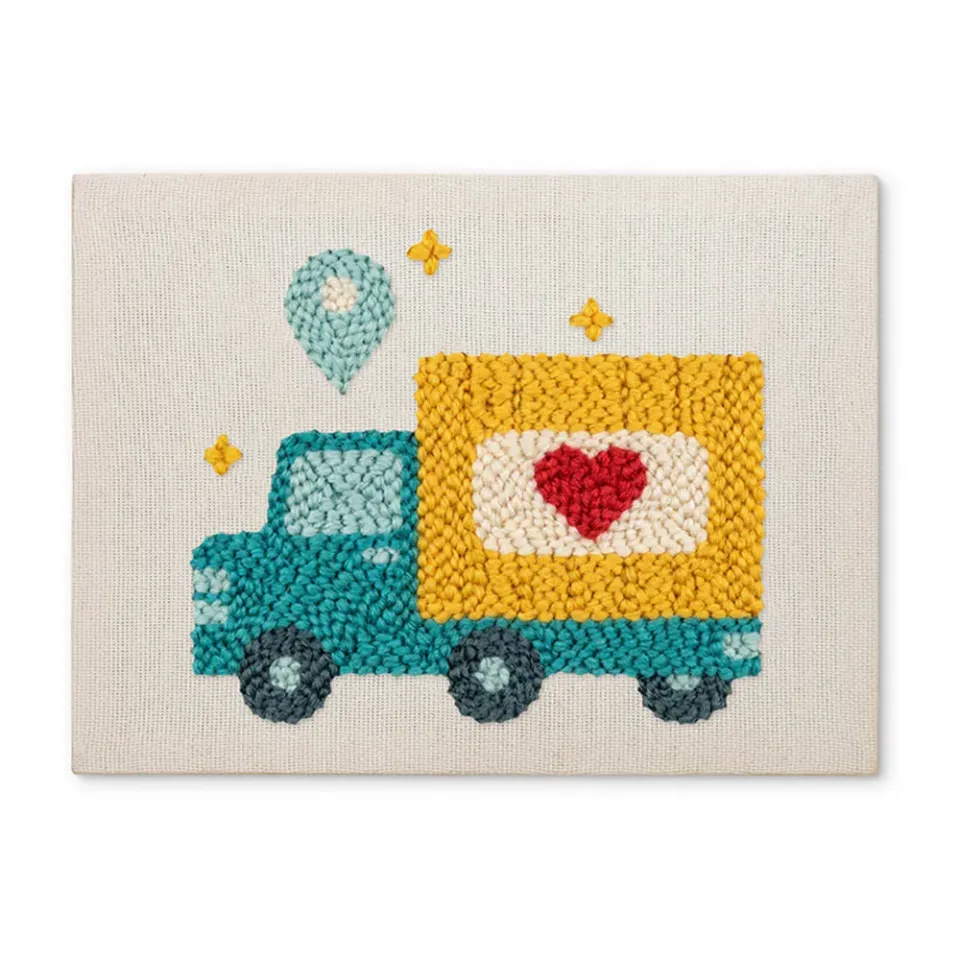 Figured'Art Liefdesbezorging Punch Needle Pakket 20x30cm Katoen