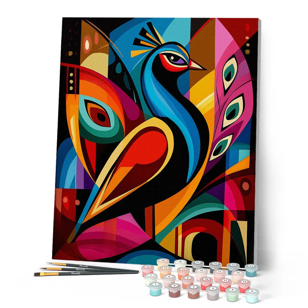 Figured'Art Gedurfd Abstract Pauw 2 schilderen op nummer 40x50cm