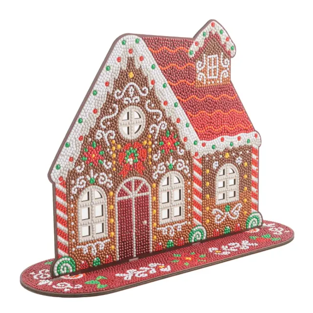 Craft Buddy Crystal Art Christmas House houten decoratie 33cm