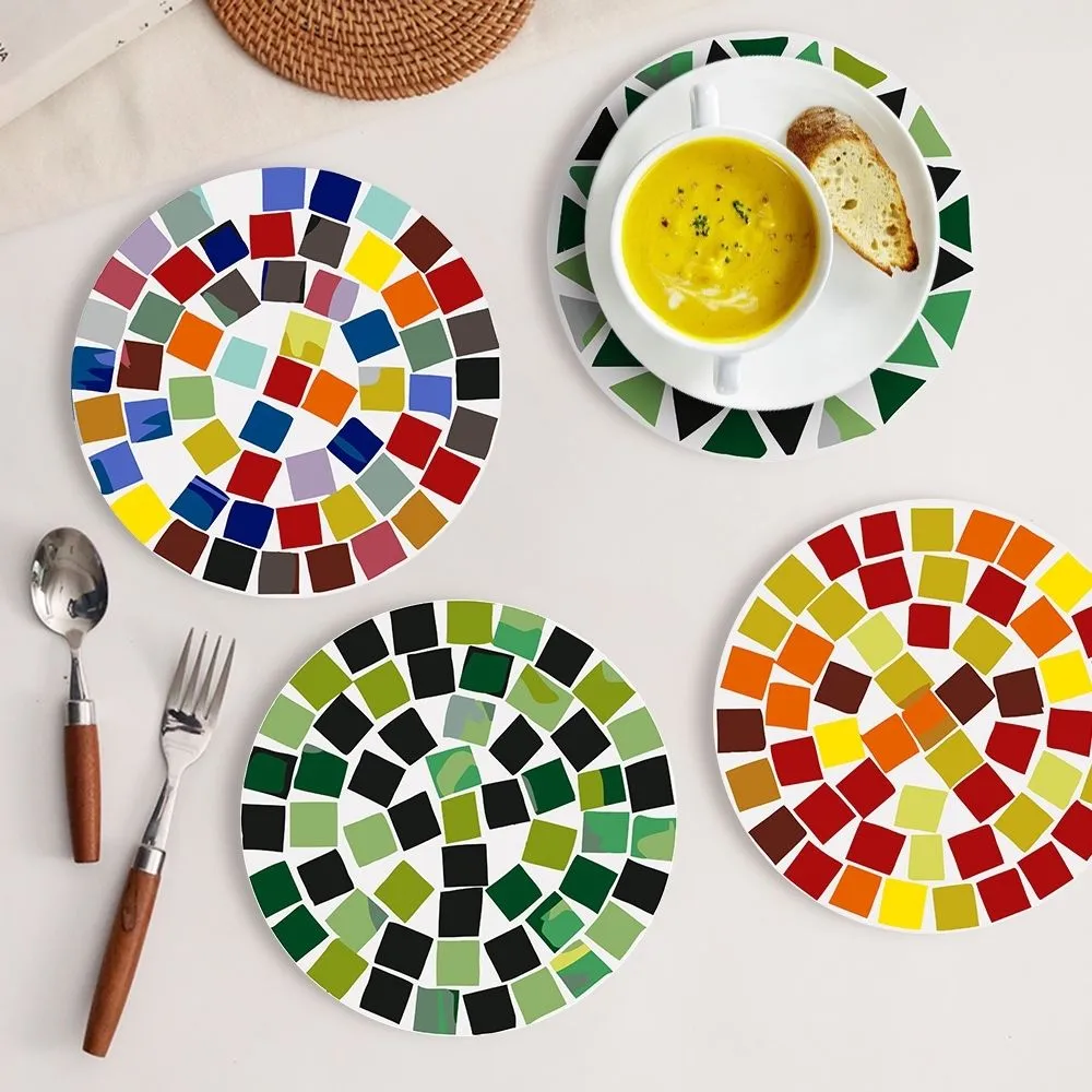 Figured'Art Moderne Geometrisch schilderen op nummer placemats 6x20 cm