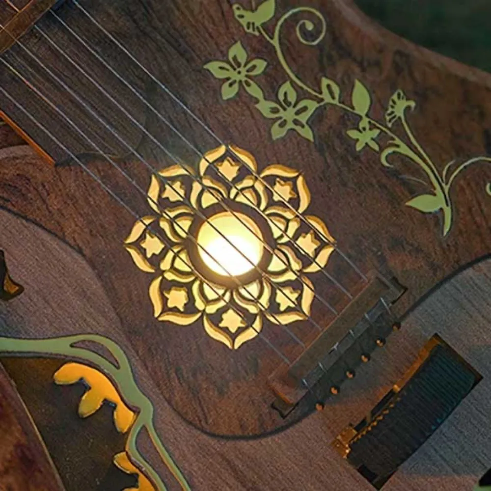 Figured'Art Melodieuze Gitaar 3D puzzel 116 stukjes hout