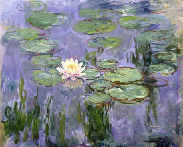 Figured'Art Waterlelies 1915 schilderen op nummer 40x50 cm Monet