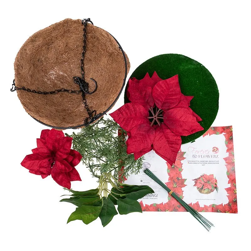 Craft Buddy Forever Flowerz Poinsettia LED hangmand knutselset 10 bloemen