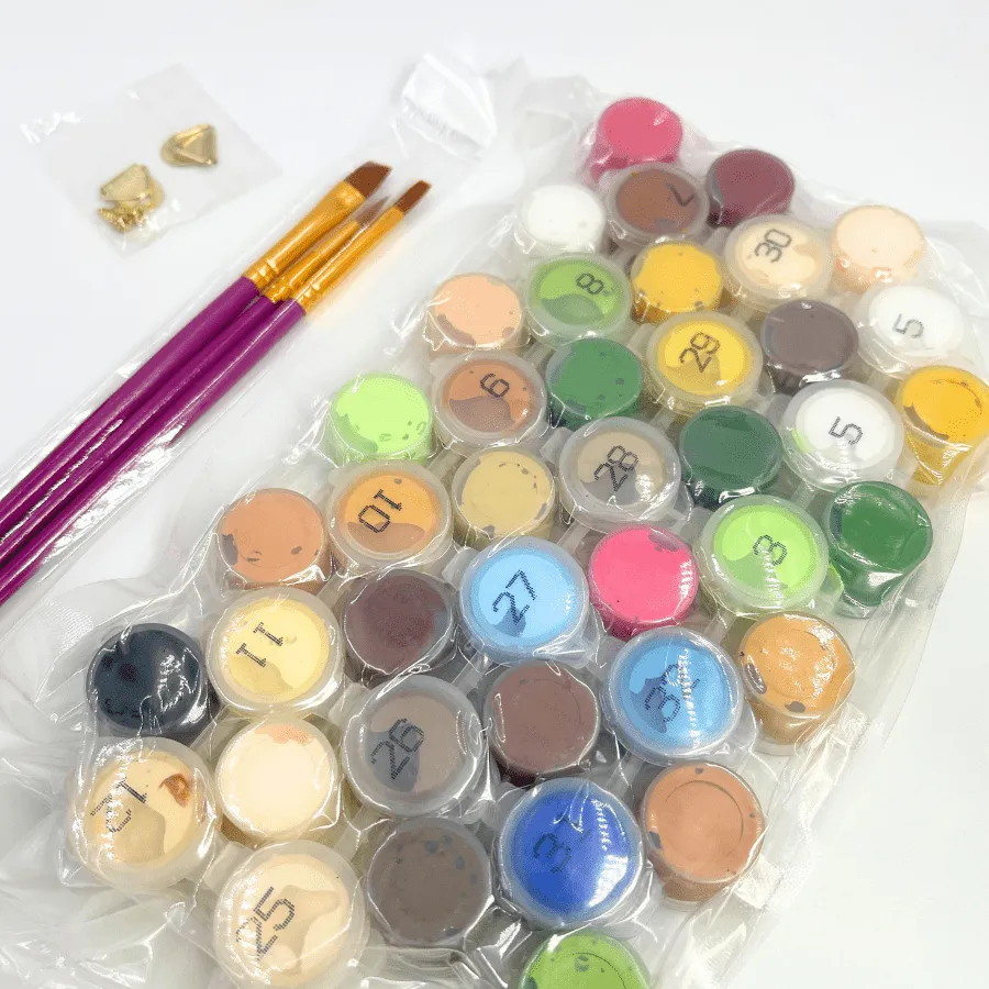 Craft Buddy Paint by Numb3rs wenskaarten schilderen dieren 6 stuks