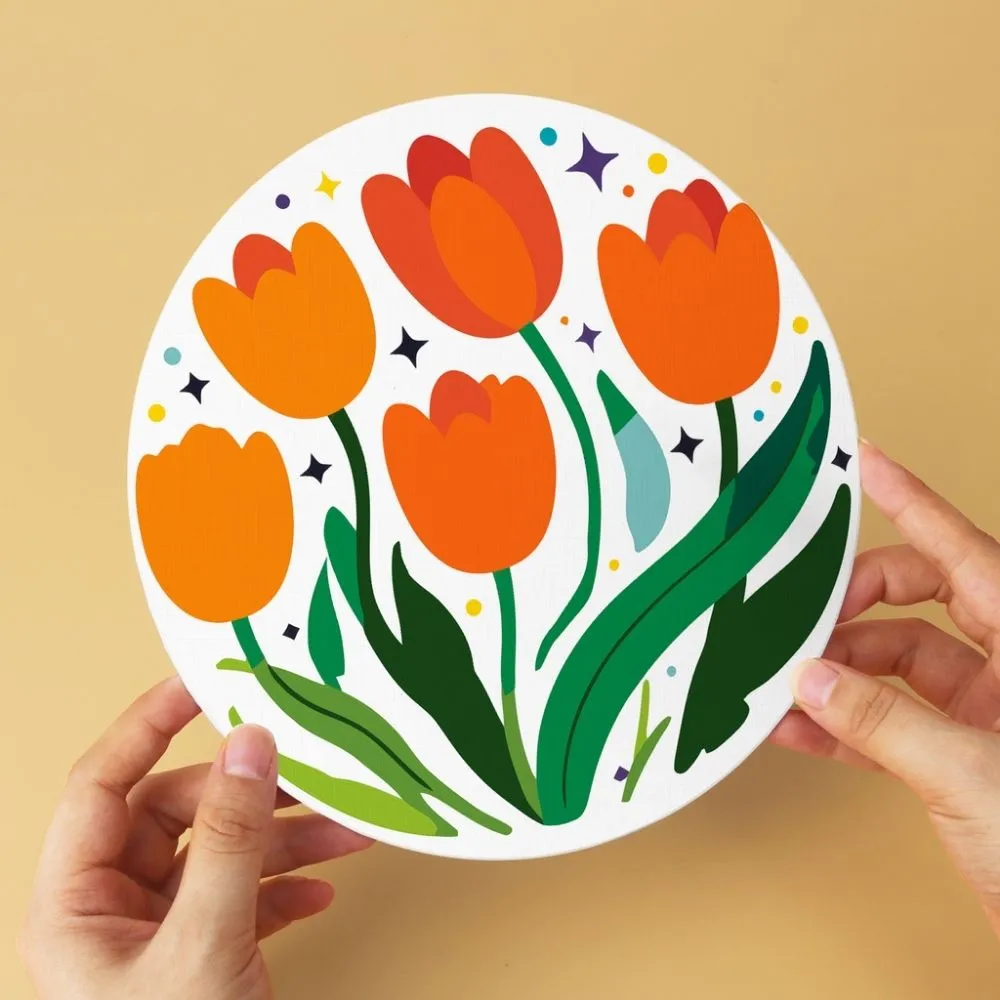 Figured'Art Mini Bloei-collectie schilderen op nummer 6 schijven