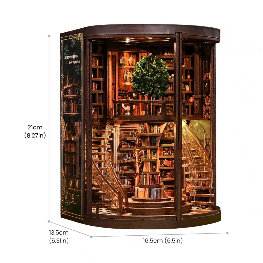 Figured'Art Book Nook De Boom der Kennis bouwpakket 356 delen