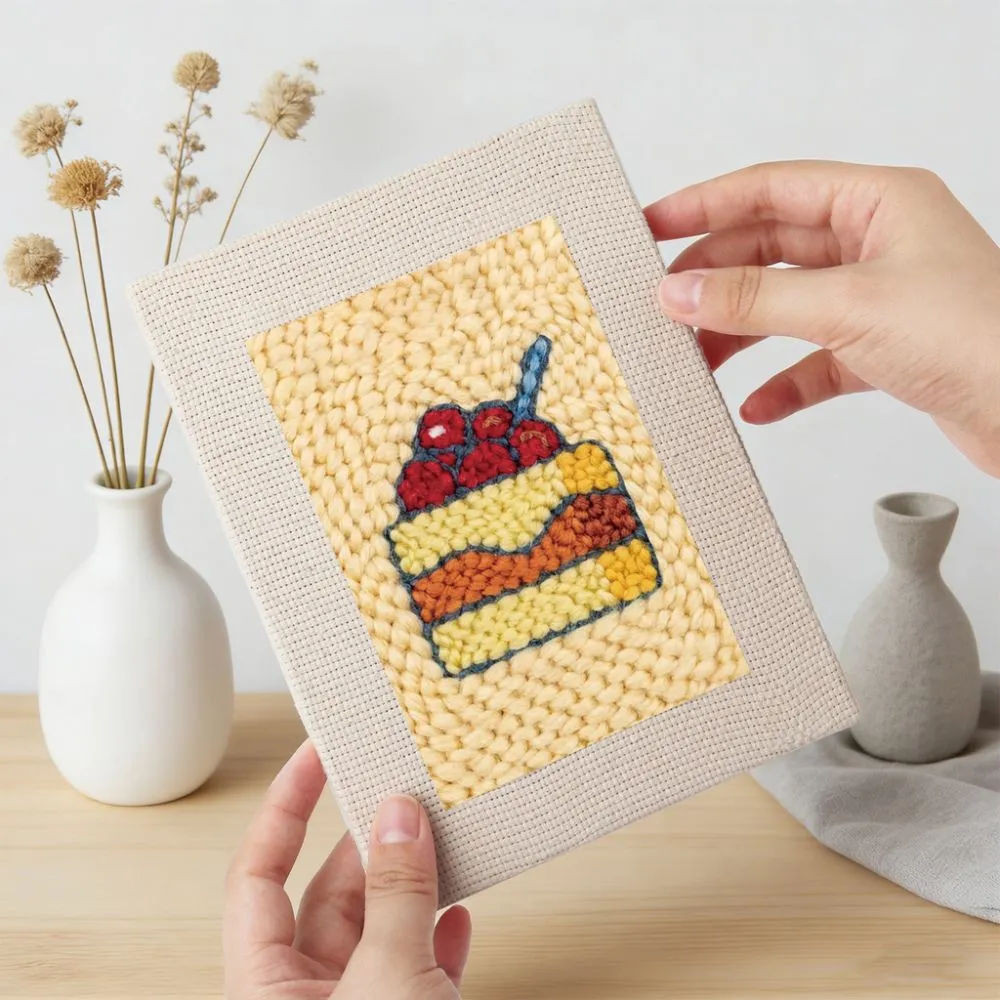Figured'Art Heerlijke Favorieten 2 punch needle set 4 stuks keuken
