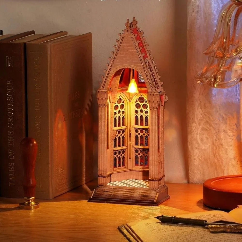 Figured'Art Geometrische Kathedraal 3D Puzzel 112 Stukken met LED