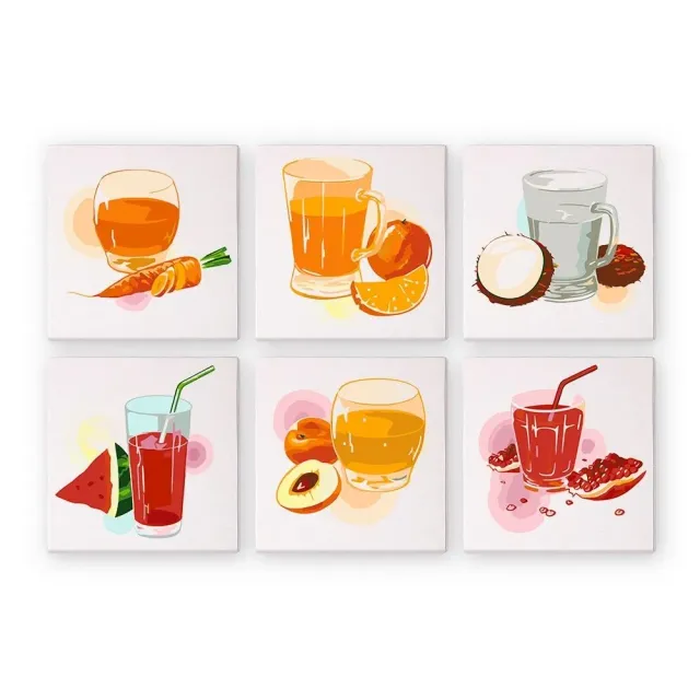 Figured'Art Mini Serie Gezonde Sappen schilderen op nummer 6x15x15cm